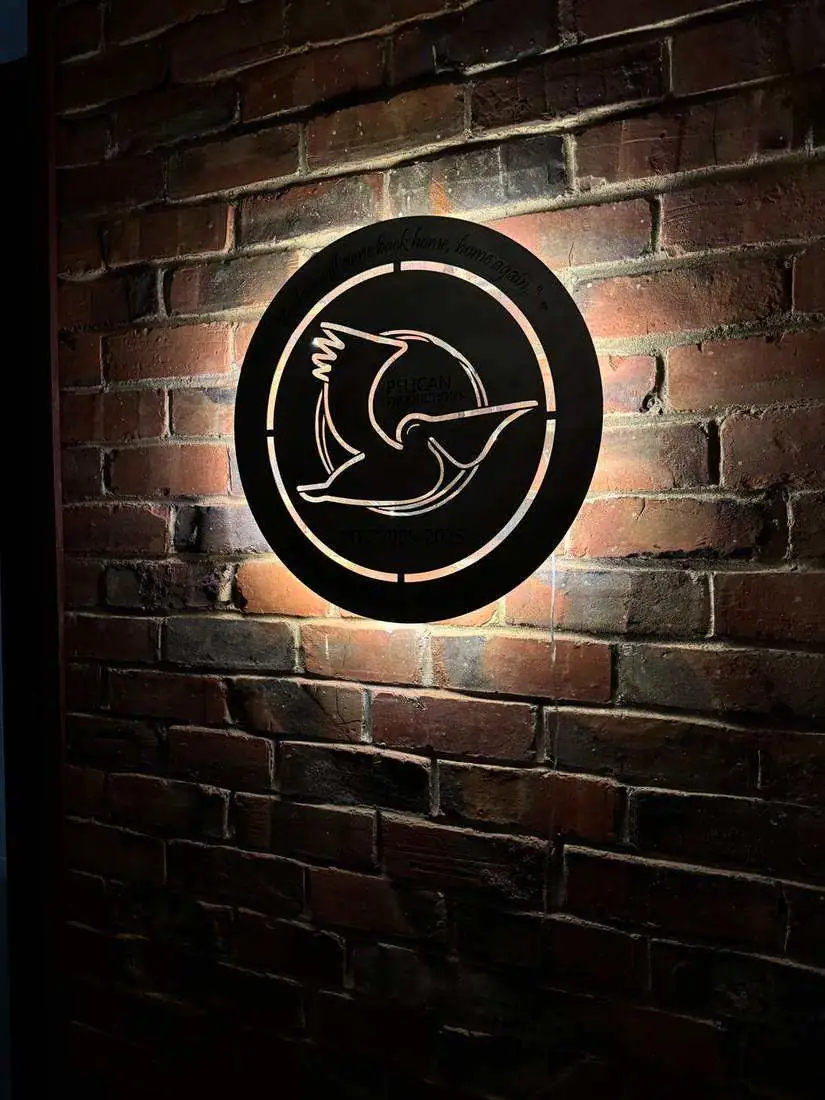 The Pelican Productions sign at The Nest Studios